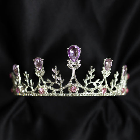 Bianca's Tiara in Lavender Purple & Silver