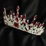 Helena's Tiara in Red & Silver