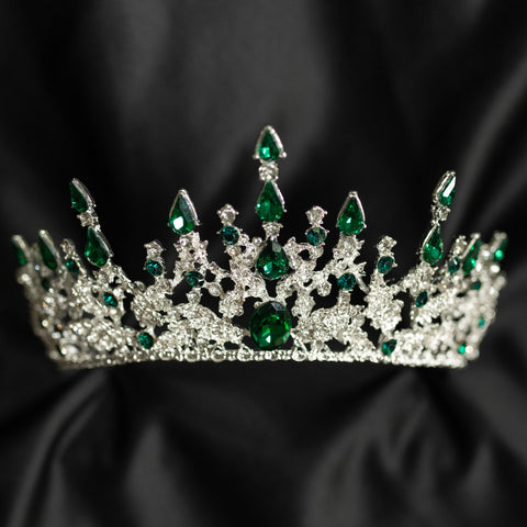 Helena's Tiara in Green & Silver