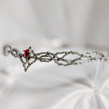 King’s Crown in Silver & Red