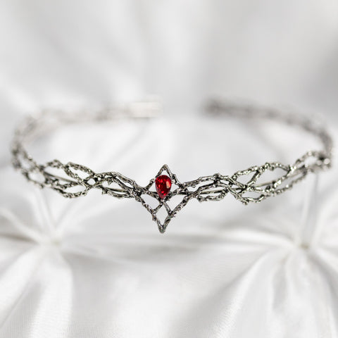 King’s Crown in Silver & Red