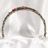 Michelle's Tiara in Red & Antique Gold