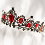 Michelle's Tiara in Red & Antique Gold