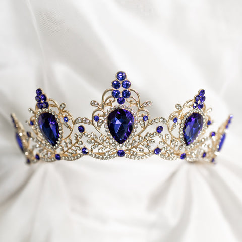 Phaedra's Tiara in Blue & Gold