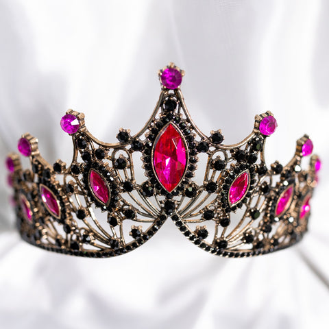 Regina's Tiara in Pink & Antique Gold