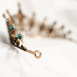 Regina's Tiara in Light Blue & Antique Gold