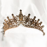 Regina's Tiara in Light Blue & Antique Gold