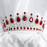 Saya's Tiara in Full Red & Silver