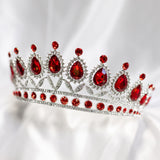 Saya's Tiara in Full Red & Silver