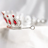 Saya's Tiara in Full Red & Silver