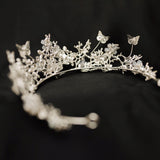 Verna's Butterfly Tiara in Silver Butterfly