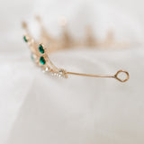 Cindy's Tiara in Bright Green & Gold