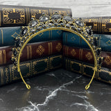 Saya's Tiara in Black & Antique Gold