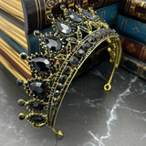 Saya's Tiara in Black & Antique Gold